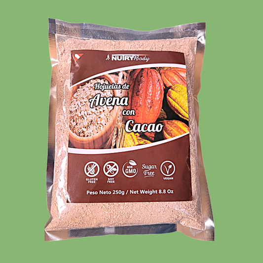 HOJUELAS DE AVENA CON CACAO 250GR - NUTRYBODY