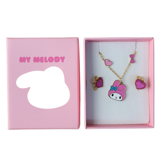 SET ARETES Y COLLAR - MY MELODY