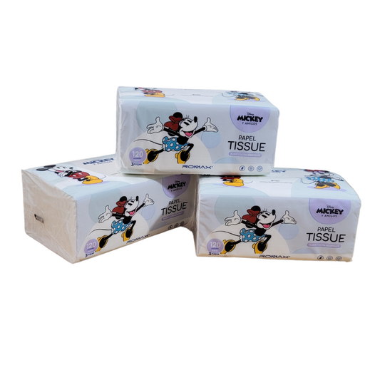 PAPEL TISSUE - PAQUETE DE 120 UNIDADES