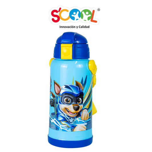 BOTELLA TÉRMICA CON CAÑA - PAW PATROL