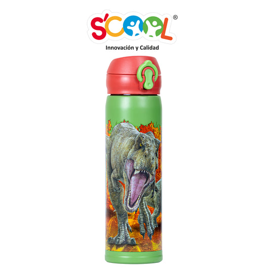 BOTELLA ACERO 420ML SCOOL - JURASSIC