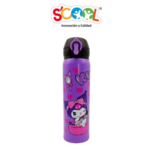 BOTELLA ACERO 420ML SCOOL - KUROMI