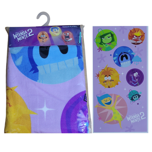 TOALLA PLAYERA - INTENSAMENTE